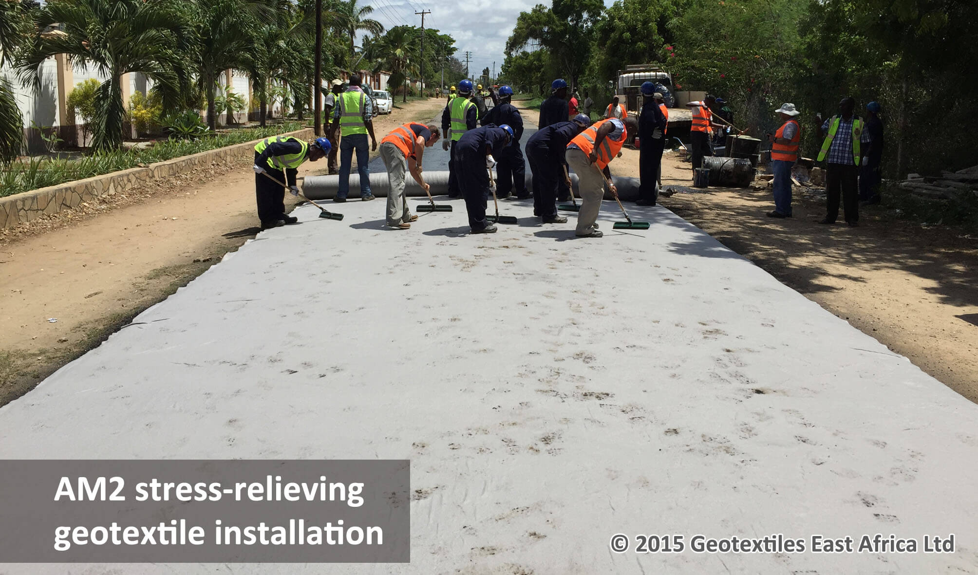 stress relieving geotextile SAMI for roads rehabilitation in kenya